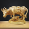 Brass Cow With Base Statue 0.8Kg